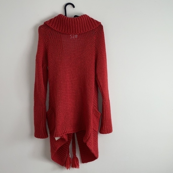 Odd MOLLY ANTHROPOLOGIE Mohair Blend Knit Tie Front Open Cardigan Sweater - Picture 3 of 10